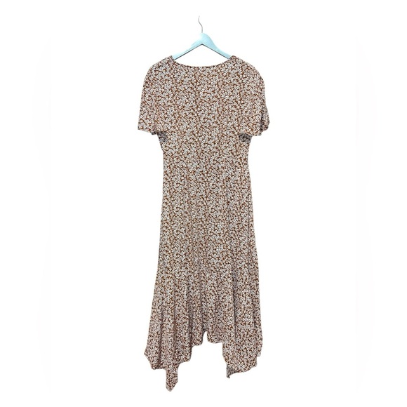 Loveriche Floral Ruffle Midi Dress – Size Large - Picture 2 of 5